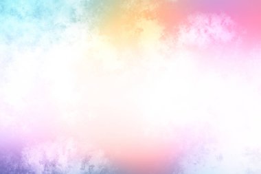 Gökkuşağıyla dolu renkli bir bulut