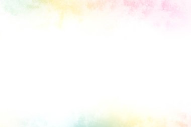 Beyaz gökyüzü ve bulutlarla dolu renkli bir arkaplan.