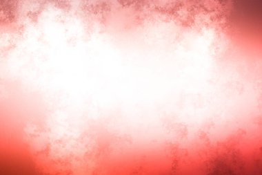 Beyaz ve siyah köpekli kırmızı ve pembe bir arka plan.