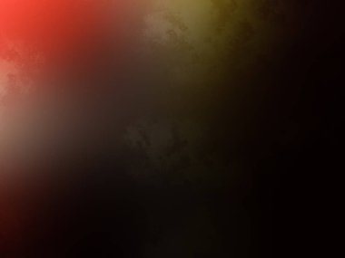 Camda kırmızı ve sarı bir ışık parlıyor.