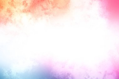 Beyaz merkezli renkli bir bulut arkaplanı