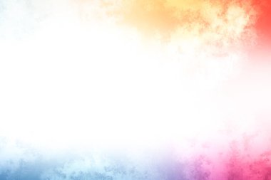 Beyaz gökyüzü ile renkli bir bulut arkaplanı