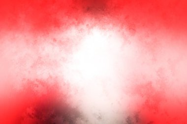 Siyah-beyaz köpekli kırmızı-beyaz bir arka plan