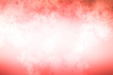 Beyaz ve siyah köpekli kırmızı ve pembe bir arka plan.