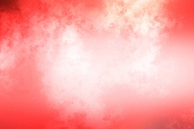 Gökyüzünde kırmızı ve beyaz bir duman bulutu