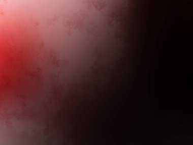 Sisli bir alanda parlayan kırmızı bir ışık.