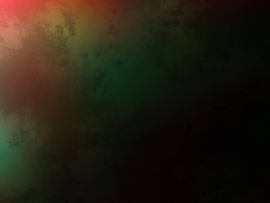 Siyah bir arkaplanda kırmızı ve yeşil bir ışık parlıyor.