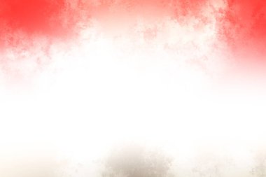 Kırmızı ve beyaz bir arka plan ve bir at