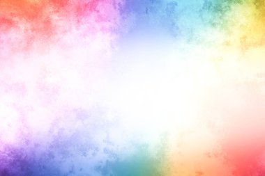 Metin için beyaz boşluğu olan gökkuşağı renkli bir arkaplan