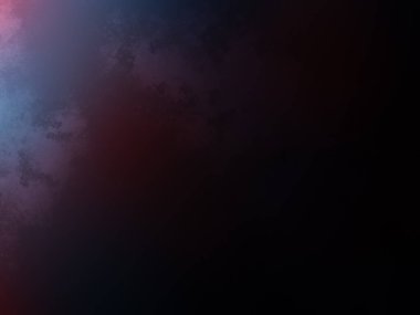 Siyah arkaplandan yayılan kırmızı ve mavi bir ışık