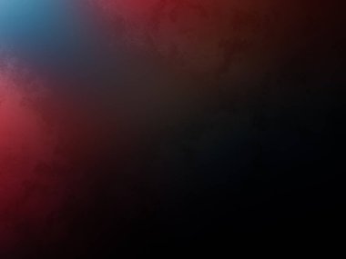 Karanlık bir odada parlayan kırmızı ve mavi bir ışık.