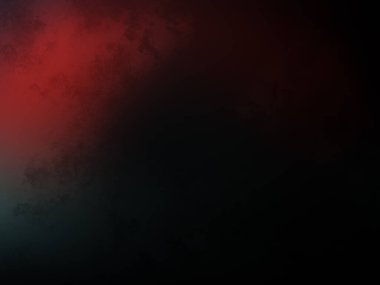 Karanlık bir odada parlayan kırmızı ve mavi bir ışık.