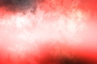 Kırmızı ve siyah arkaplan, beyaz ve siyah saat.