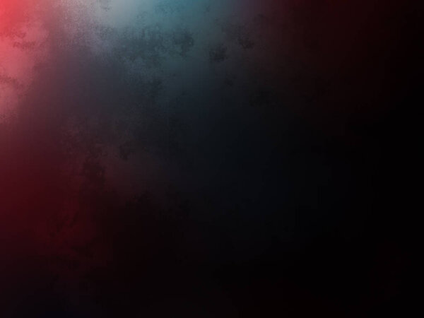 A red and blue background with a black background