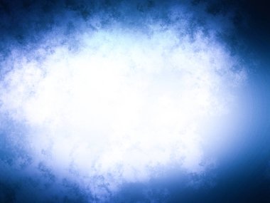 Mavi gökyüzünde beyaz bir çemberle uçan bir insan.