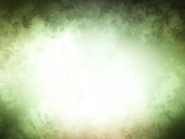 Beyaz ve siyah kedili yeşil ve sarı bir arka plan.