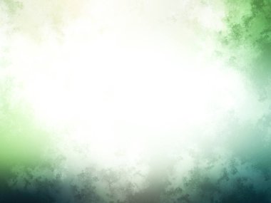 Beyaz ve siyah kenarlı yeşil ve mavi bir arkaplan