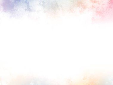 Beyaz gökyüzü ve bulutlarla dolu renkli bir arkaplan.