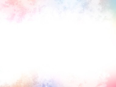 Beyaz gökyüzü ve bulutlarla dolu renkli bir arkaplan.