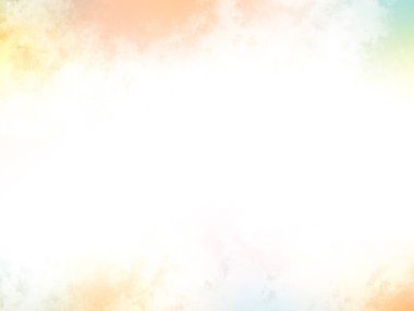 Beyaz gökyüzü ve gökkuşağı ile renkli bir arkaplan