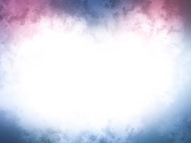 Beyaz çemberli mavi ve pembe bir arkaplan