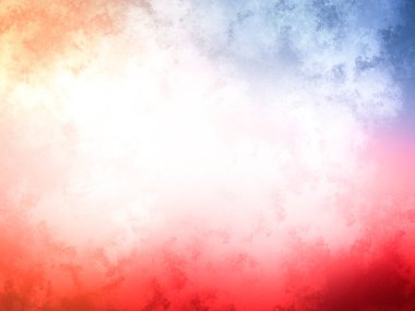 Kırmızı, beyaz ve mavi arkaplan ile kırmızı ve mavi gökyüzü