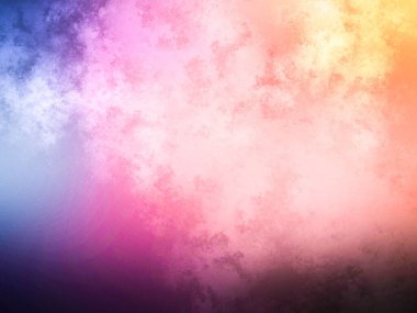 Tek bir uçakla dolu renkli bir bulut.