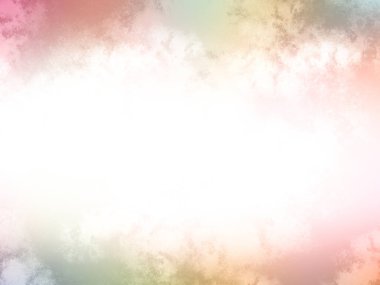 Beyaz gökyüzü ve bulutlarla dolu renkli bir arkaplan.