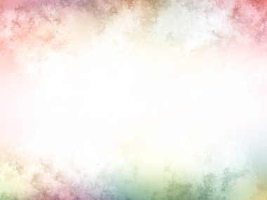 Beyaz gökyüzü ve bulutlarla dolu renkli bir arkaplan.