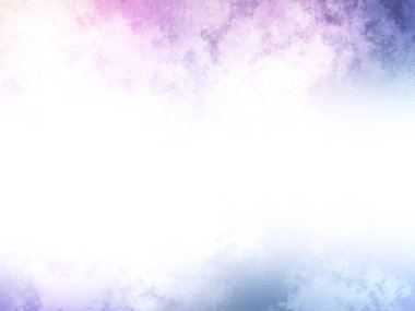 Beyaz ve mavi kenarlı renkli bir bulut