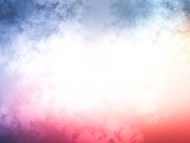 Bulutlu renkli bir gökyüzü ve sörf tahtasında bir insan.