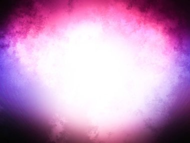 Parlak pembe ve mor bir ışık parlıyor.