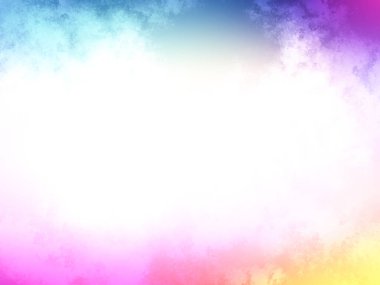 Parlak bir ışıkla dolu renkli bir bulut.