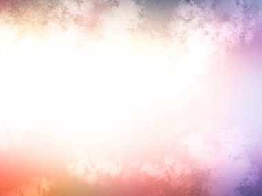 Bulutları ve uçakları olan renkli bir gökyüzü.