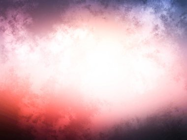 Beyaz bulutlu kırmızı ve mavi bir gökyüzü