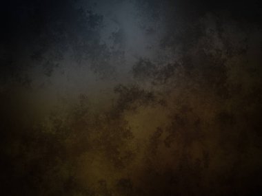 Üzerinde saat olan karanlık ve kirli bir duvar.