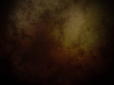 Koyu kahverengi ve sarı arkaplan ve saat.