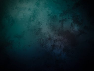 Siyah beyaz saati olan koyu mavi ve yeşil bir arka plan.