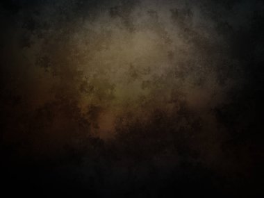 Üzerinde saat olan karanlık ve kirli bir duvar.