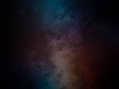 koyu bir arkaplan, mavi ve kırmızı renkli.