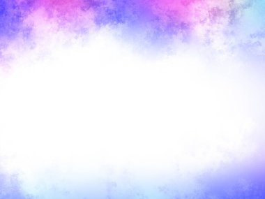 Beyaz merkezli renkli bir bulut.