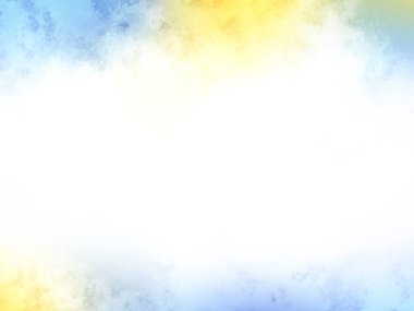 Beyaz gökyüzü ve sarı ve mavi gökyüzü ile renkli bir arkaplan.