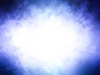 Ortasında ışık olan mavi ve beyaz bir arkaplan