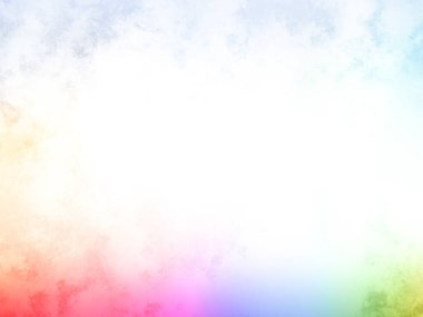 Beyaz gökyüzü ve gökkuşağı ile renkli bir arkaplan