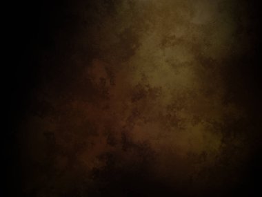 Koyu kahverengi arka plan ve küçük beyaz bir saat.