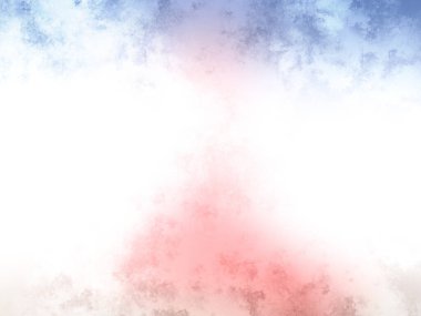 Beyaz gökyüzü ile kırmızı ve mavi suluboya arka plan