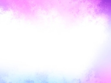 Pembe ve mavi bir bulut ile dolu beyaz bir bulut