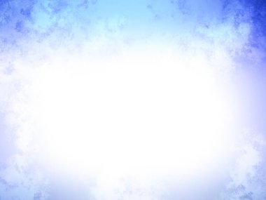 Ortasında beyaz bir daire olan mavi bir gökyüzü.