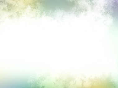 Beyaz gökyüzü ve bulutlarla dolu renkli bir arkaplan.