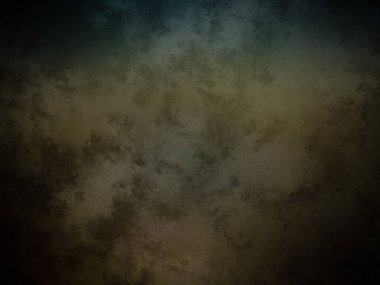 Koyu ve kirli bir duvar, mavi ve yeşil arkaplanı var.